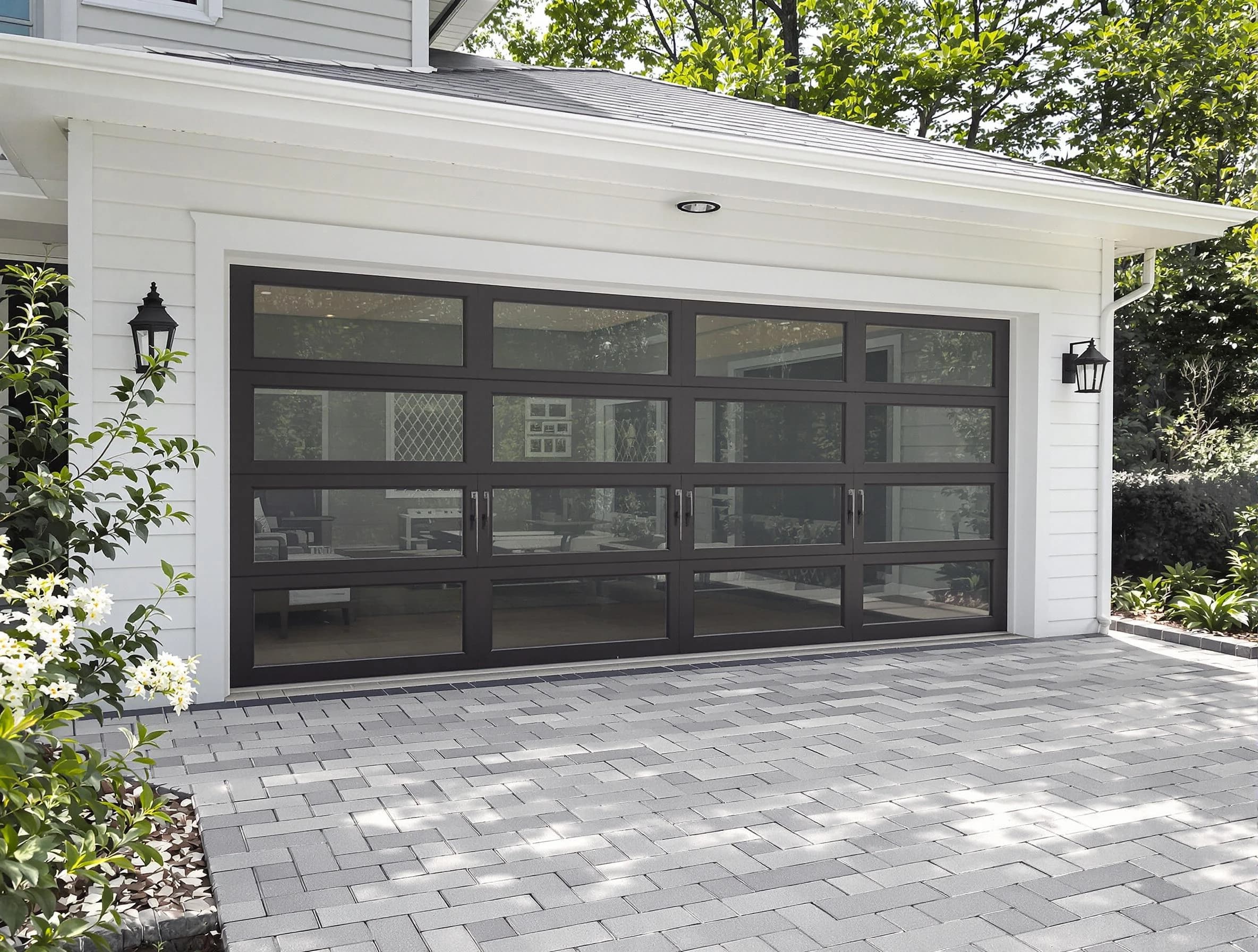 Hooper Garage Door Repair design specialist presenting custom garage door options to Hooper homeowner