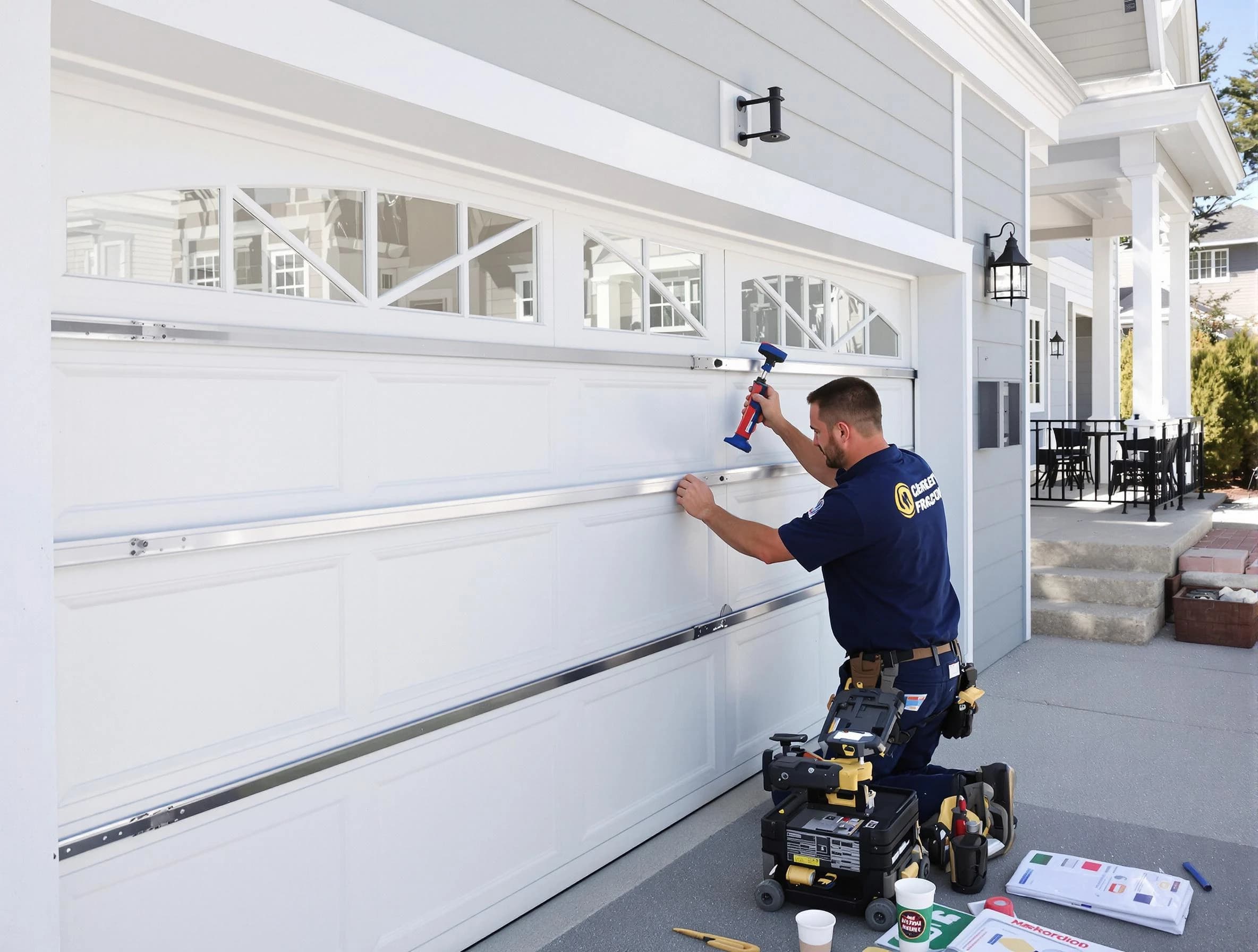 Professional garage door installation by Hooper Garage Door Repair in Hooper