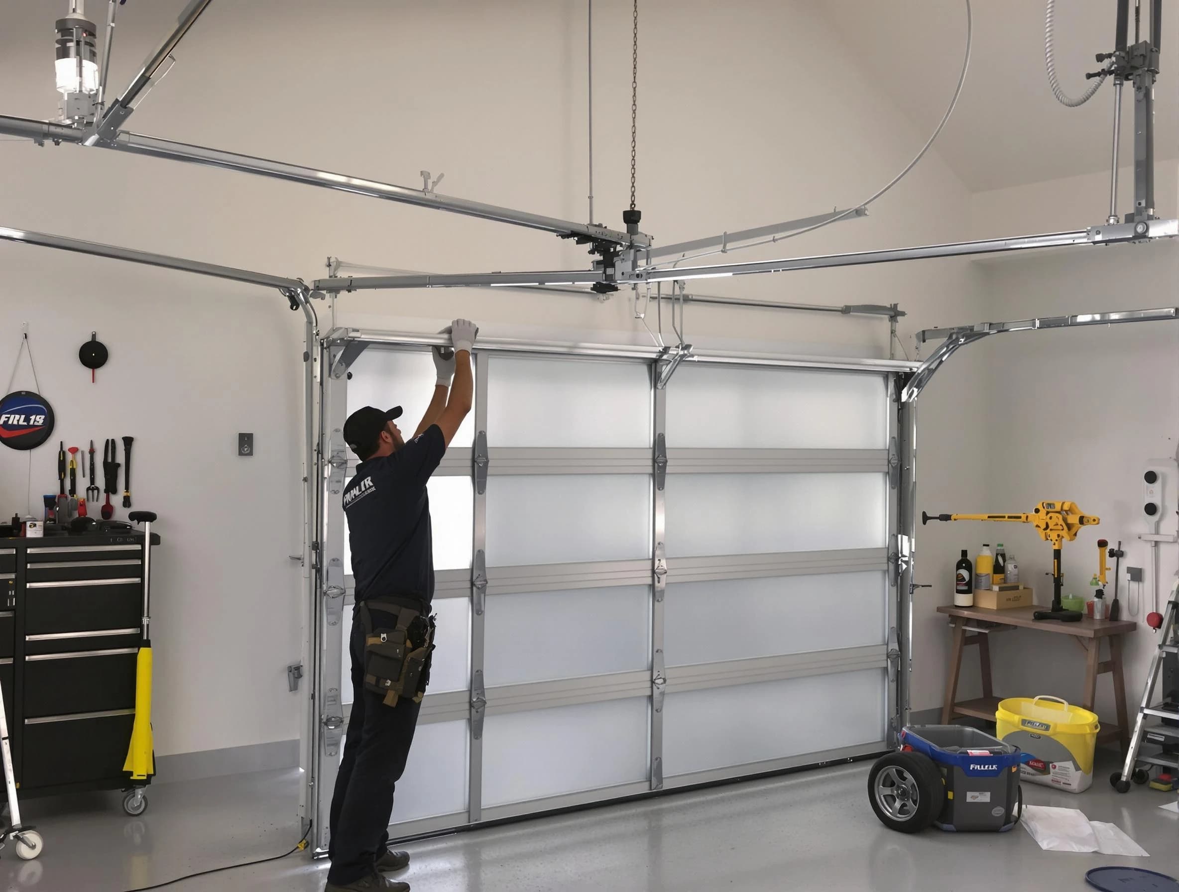 Hooper Garage Door Repair certified team performing precision garage door installation in Hooper