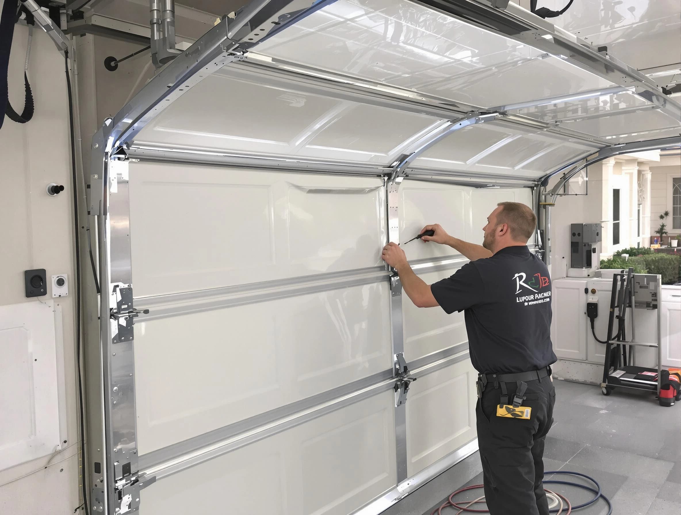 Hooper Garage Door Repair professional performing panel repair in Hooper