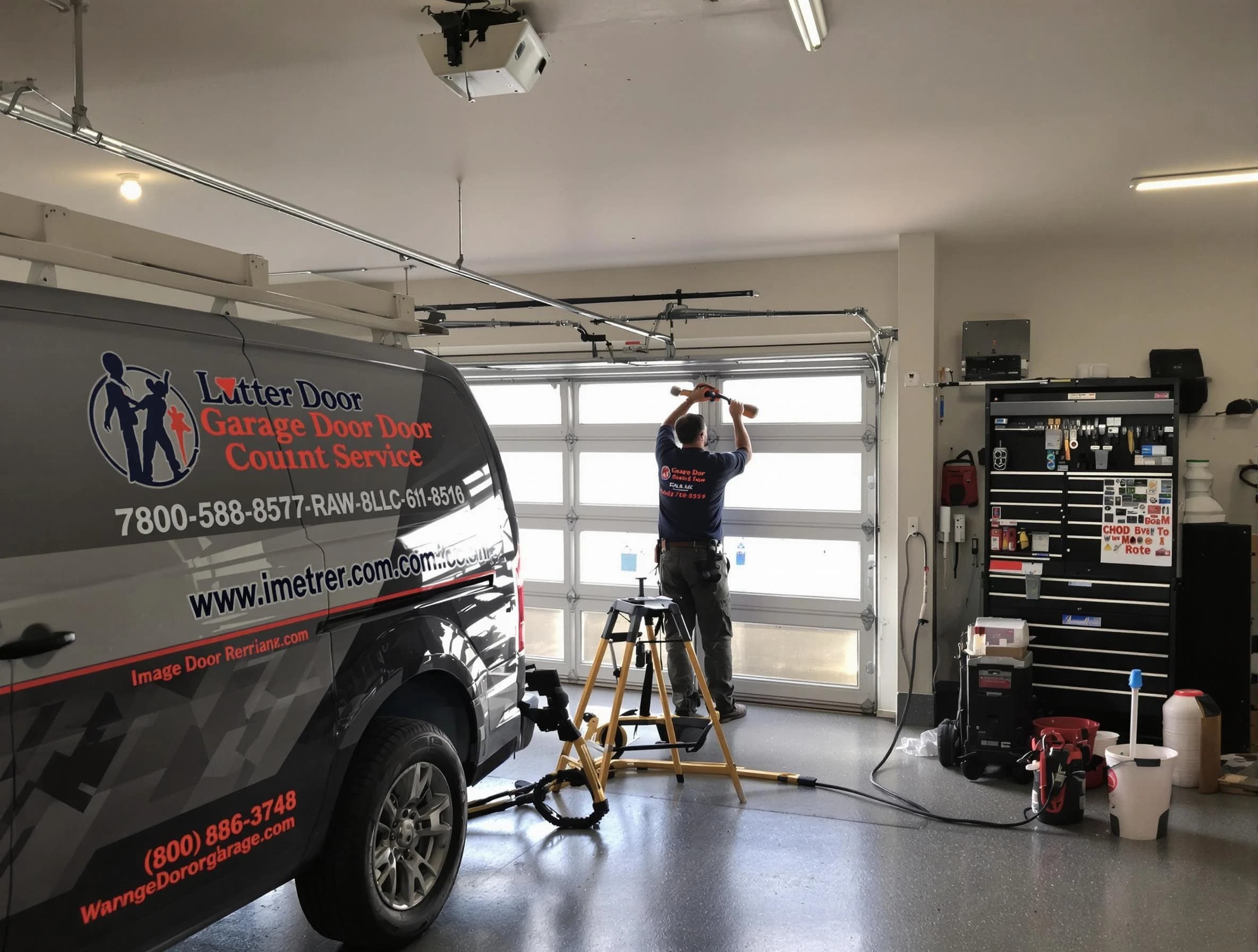 Hooper Garage Door Repair rapid response team performing same-day repair in Hooper