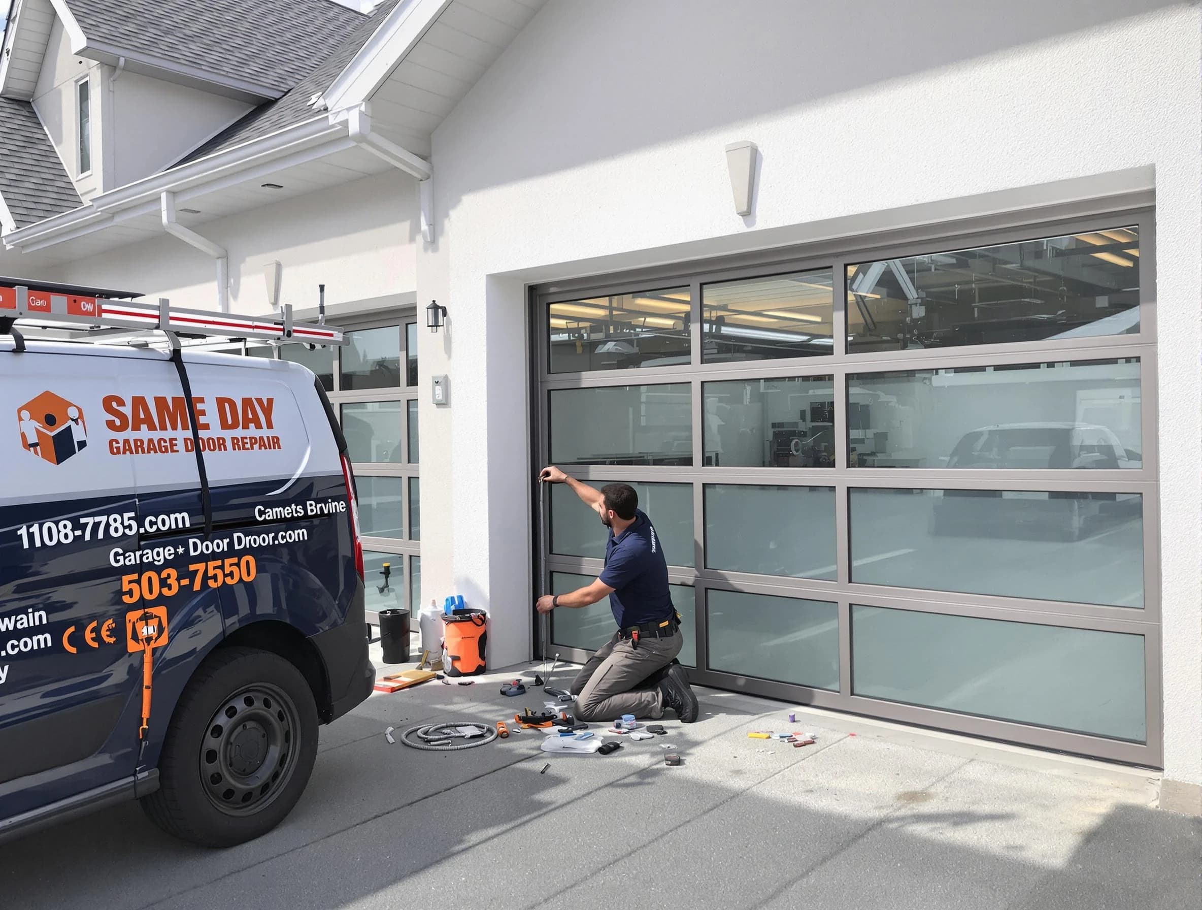 Same-day garage door repair service by Hooper Garage Door Repair in Hooper