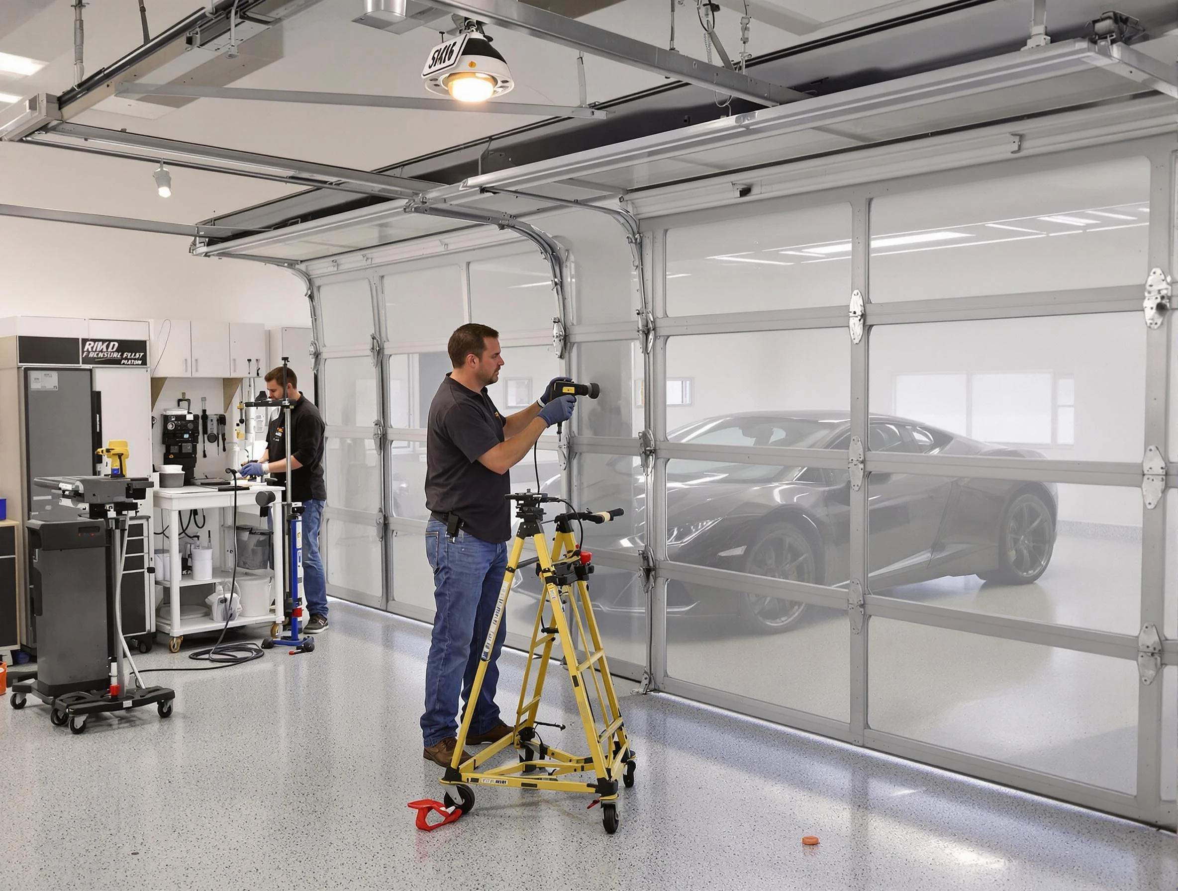 Garage Door Dents Repair in Hooper