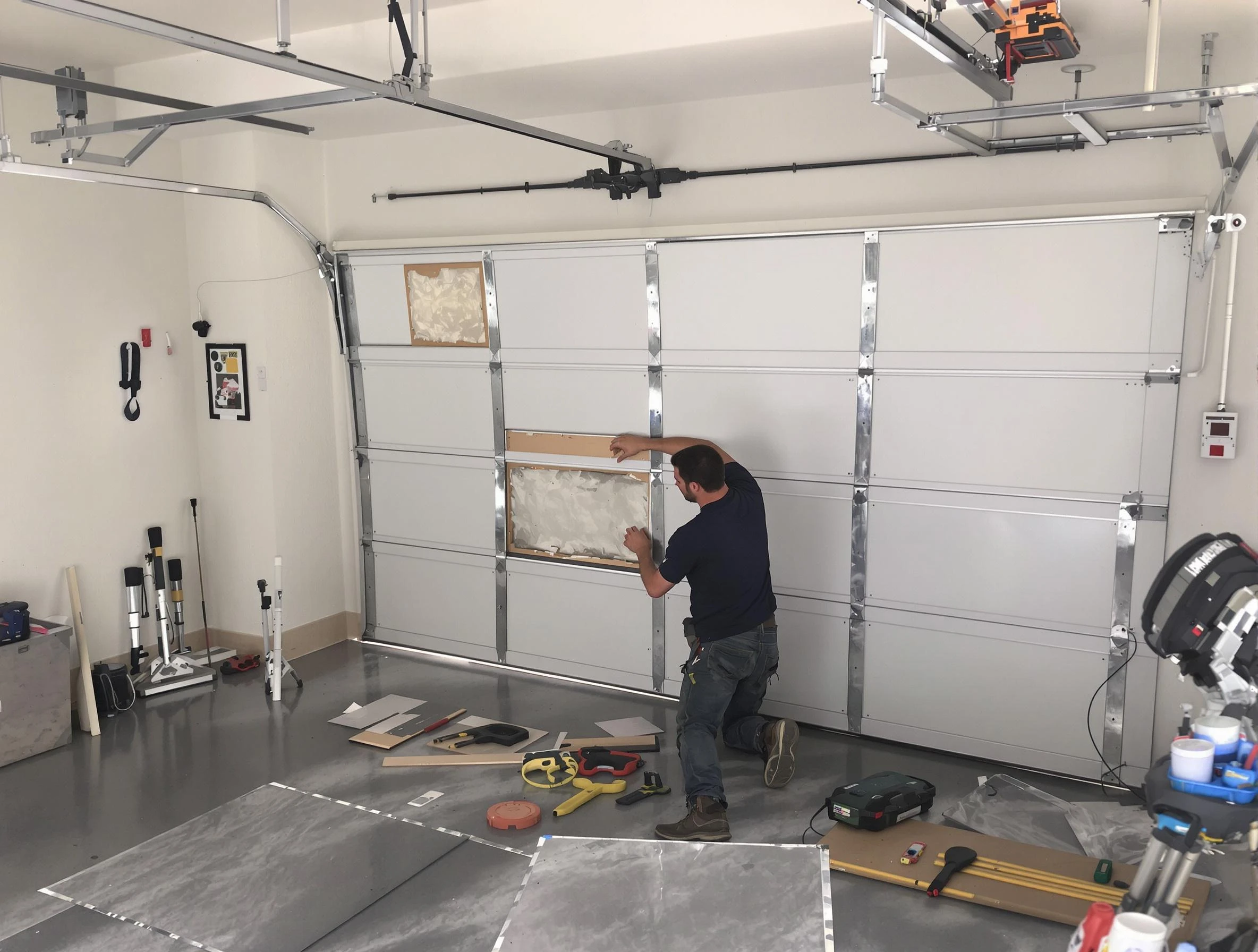 Garage Door Panel Repair in Hooper