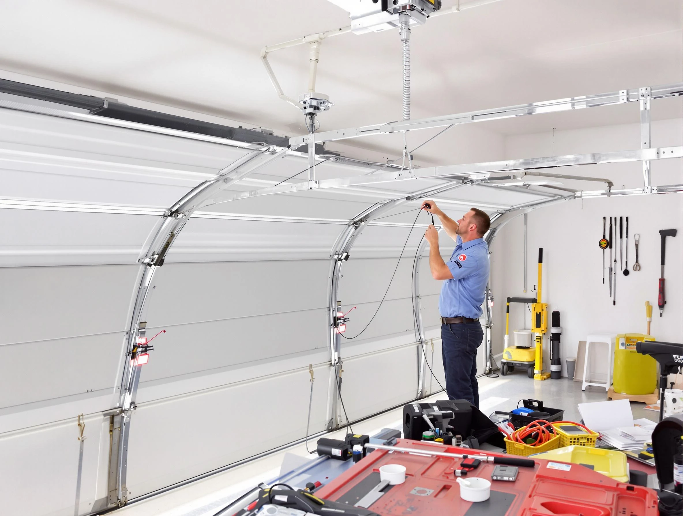 Garage door cable repair service by Hooper Garage Door Repair in Hooper