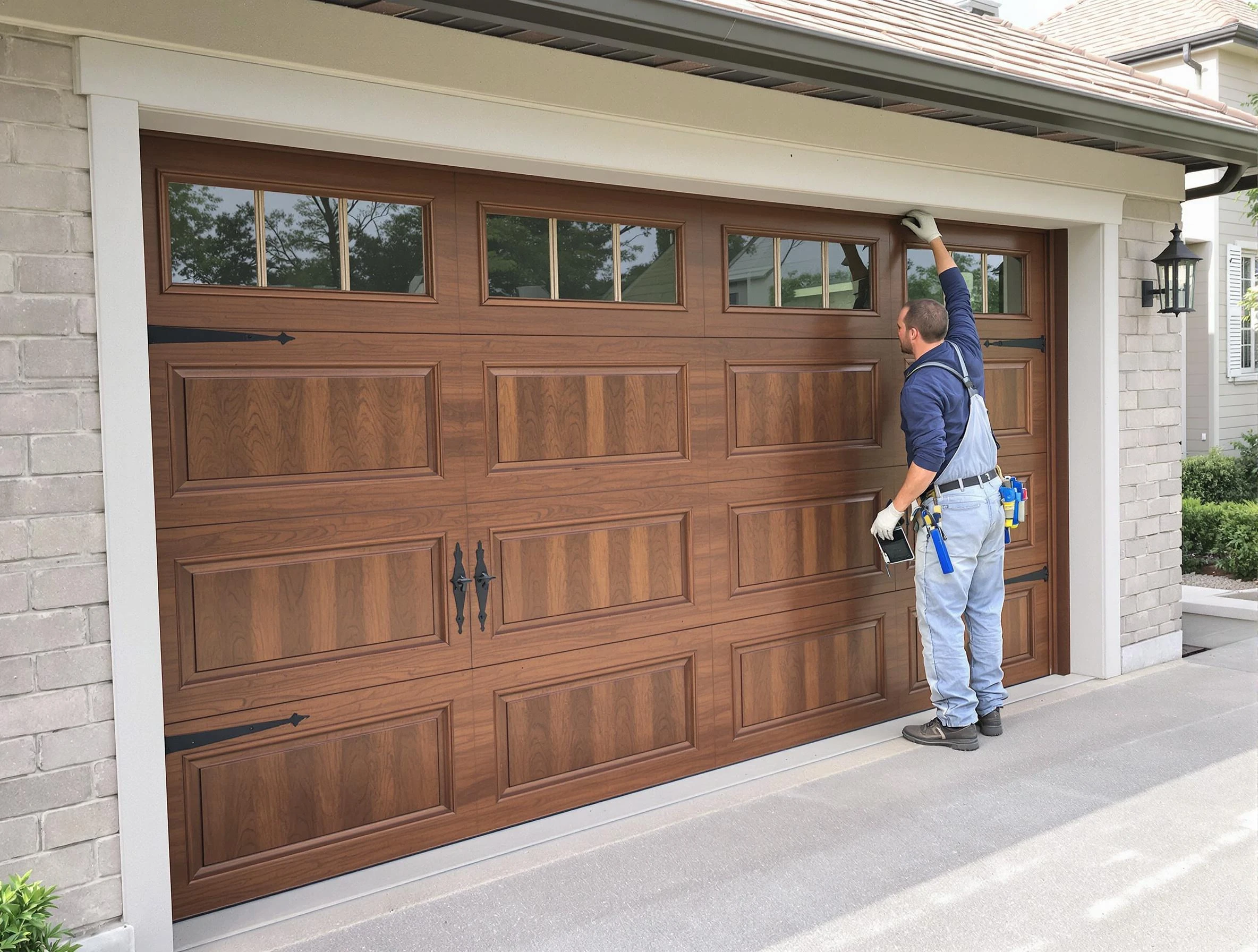 Custom garage door showcase by Hooper Garage Door Repair in Hooper