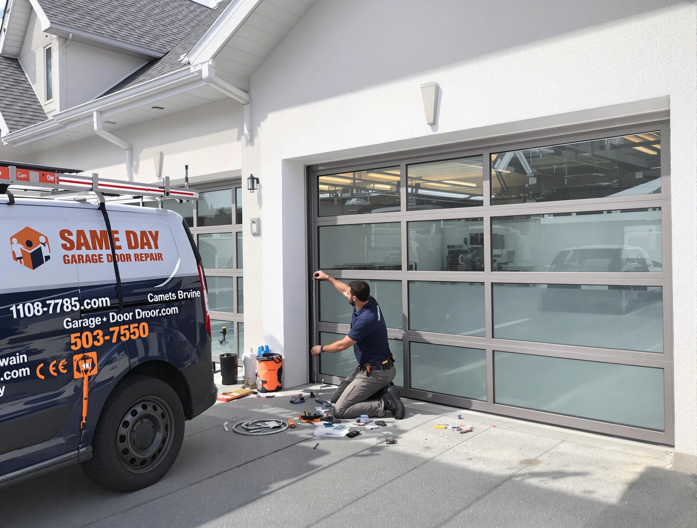 Same-day garage door repair service by Hooper Garage Door Repair in Hooper